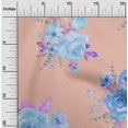 thumbnail image 1 of oneOone Polyester Lycra Fabric Chevron|Watercolor Leaves & Peony Floral_Printed Craft Fabric BTY 56 Inch Wide, 1 of 4