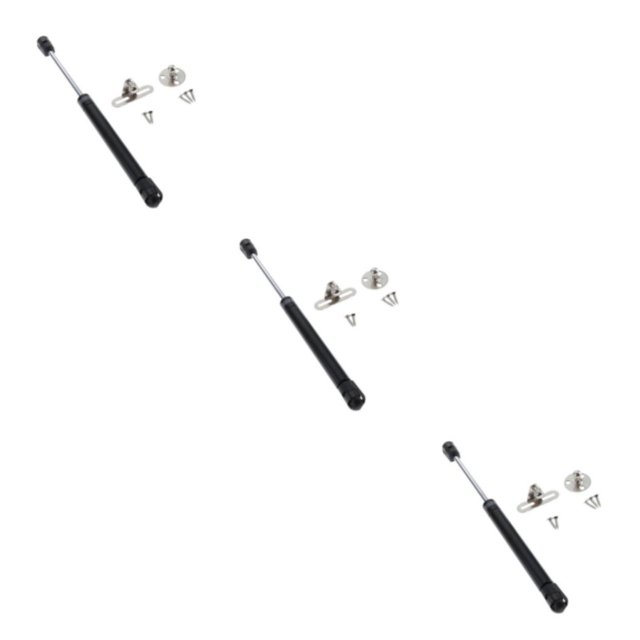 kurtrusly Telescopic Rod Strut Support Props for Motorcycle Seat Adjustable and Durable Black 270mm 3Set