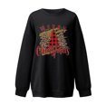 thumbnail image 5 of Tenues de Sortie pour Femmes Mode Femmes Décontracté Imprimé Col Rond Manches Longues T-Shirt Ample Blouse d'Automne Chandail Sans Capuche Chandail en Molleton Invité de Mariage pour Femmes en Liquidation, 5 of 5