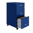 thumbnail image 4 of Pemberly Row Modern 3-Drawers Vertical Blue Metal Filing Cabinet Pre-assembled, 4 of 19