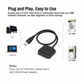 thumbnail image 4 of SATA to USB 3.0  SATA III Cable Hard Drive Adapter Converter for  2.5/3.5 SATA HDD/SSD Hard Drive Disk and SATA Optical Drive  Include 12V/2A Power Adapter, 4 of 6