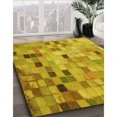 thumbnail image 3 of Ahgly Company Tapis d'Intérieur Ronds Transitionnels Lavables à la Machine, Brun Biscuit Foncé, 8 Pieds Rond, 3 of 7