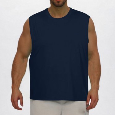 asjyhkr Plus Size Mens Tank Tops Summer Crew Neck Sleeveless Undershirts Workout Gym Comfy Basic T Shirts(L-5XL)
