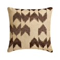 thumbnail image 1 of The HomeCentric Toss Pillow Covers, Brown Pack of 2, 18"x18" (45x45 cm) Throw Pillows, Linen Beaded Throw Pillows For Couch, Abstract Pattern Modern Style Easter - Altitude, 1 of 3