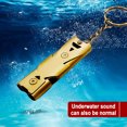 thumbnail image 2 of XZNGL Stainless Steel Outdoor Survival Whistle Double Tube High Frequency Whistle, 2 of 9