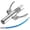 B_Base#5577, variant on Locking Lever Grease Coupler with Handle, Stainless Steel Leak-Proof, 1/8 Inch Standard Thread, 30cm Extension Hose