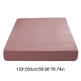 thumbnail image 3 of Qonioi Washed Cotton Bed Skirt, Polyester Single Bed Skirt with Anti-Slip, Multicolor Fitted Dust Ruffle for Bed Frame 200x150cm, 3 of 6