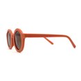 thumbnail image 4 of Kids Child Size Thick Plastic Round Circle Lens Retro Sunglasses Orange Brown, 4 of 4