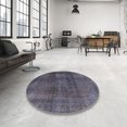 thumbnail image 3 of Ahgly Company Tapis d'Intérieur Ronds Abstraits Gris Rat, Tapis de Zone Abstraits, 5 Pieds Rond, 3 of 6