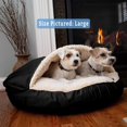 thumbnail image 2 of Snoozer Luxury Microsuede Cozy Cave Pet Bed Small Black, 2 of 5