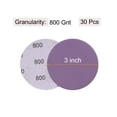 thumbnail image 2 of Unique Bargains 30 Pack 3-Inch Purple Sanding Discs 800 Grits Hook & Loop Professional Aluminum Oxide Sandpaper, 2 of 5
