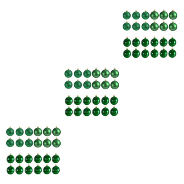 Ruiboury 24x Easy To Christmas Decorations Hanging Balls Pendant Effective For Home Decor green 3Set