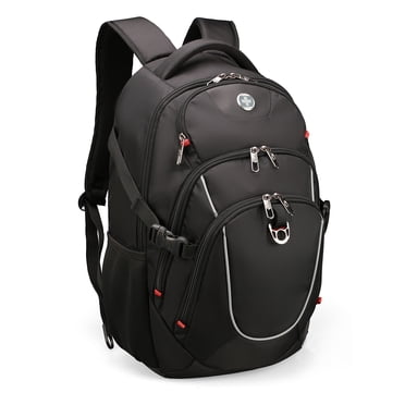 Swissdigital Kappel Office & Cabin Backpack – 17" Laptop Bag, SDD Finder, Add-A-Bag System, Reflective Trim, Multi-Pockets, Ergonomic