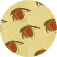 thumbnail image 1 of Ahgly Company Machine Washable Indoor Round Transitional Cinnamon Brown Area Rugs, 7' Round, 1 of 7