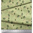 thumbnail image 2 of Soimoi Rayon Fabric Leaves & Insect Print Fabric by Yard 56 Inch Wide, 2 of 3
