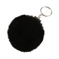 thumbnail image 2 of facefd Fuzzy Ball Keychain Supple Comfortable Lovely Key Rings Adorable Practical Key Chains Women for Children Adults Elderly Students Black 5cm, 2 of 5