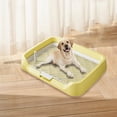 thumbnail image 3 of Plateau de Toilette Réutilisable pour Chien, Support de Tapis Pipi pour Grands et Petits Chiens, Jaune, 3 of 5