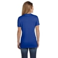 thumbnail image 4 of Hanes T-Shirt à Col en V Nano-T pour Femmes, TP, Bleu Royal Foncé, 4 of 4