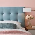thumbnail image 4 of Modway Lily Biscuit Tufted Full Performance Velvet Headboard, Light Blue, 4 of 8