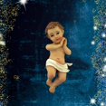 thumbnail image 2 of Infant Jesus Christ in Crib 2 Piece Resin Christmas Nativity Statue, 7 Inch, 2 of 3