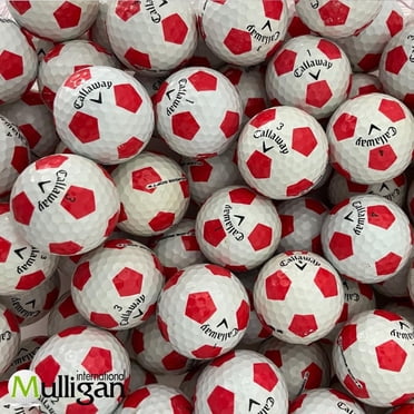 Mulligan - 50 balles de golf récupérées Callaway Chrome Soft Truvis AAA , Rouge
