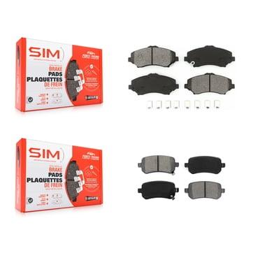 SIM Front Rear Semi-Metallic Brake Pads Kit for Car Dodge Grand Caravan Journey Chrysler Town & Country Volkswagen Routan Ram C/V KSM-100099