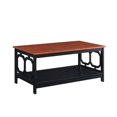 thumbnail image 4 of Convenience Concepts Omega Table Basse, Fini Bois Cerisier et Noir, 4 of 7