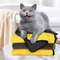 thumbnail image 3 of mmirethe Non-Toxic And Pet Bath Towels For Safe Bathing Experience Yellow+Grey 30*30cm 1Set, 3 of 6