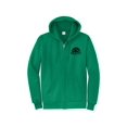 thumbnail image 1 of Gravity Outdoor Co. Zip-Up Hoodie - Kelly - Black Logo - Large, 1 of 2