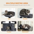 thumbnail image 4 of PawHut 79" Large Cat Tree Tower w/ Scratching Posts, Hammock, Dark Grey, 4 of 10
