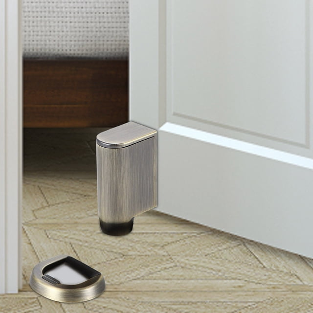 Support de Porte Automatique Robuste avec Système de Verrouillage Rétractable Design Moderne Coupe-Vent pour Usage Domestique Sécurisé