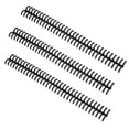 thumbnail image 2 of Plastic Binding Spine, Loose Leaf Rings Detachable  For Home Or School Use Black, 2 of 8