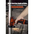 thumbnail image 3 of Amdohai 12V Cordless Brush Angle Grinder Kit, Ginding disc 3 Inch/76mm, Lightweight Angle Grinder Tool w/, 3 of 8