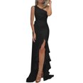 thumbnail image 1 of Ketyyh-chn99 Longues Robes de Soirée pour Femmes Robe de Mariée Femmes Élégante à Manches Évasées Robe de Soirée de Fête Formelle Grande Taille Noir,3TG, 1 of 4