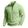 thumbnail image 4 of Men's Zipper Front Sweatshirt Jacket with Embroidered Detail for Everyday Casual Comfort and Versatile Fall Styling, 4 of 4