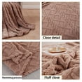 thumbnail image 4 of Vaidha 100X120cm Super Soft Warm Solid Warm Fleece Blanket Throw Rug Sofa Bedding, 4 of 4