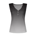 thumbnail image 4 of Yuyuzo Women Tank Tops Sleeveless V Neck Ribbed Knit Basic Cami Top Slim Button down Blouses, 4 of 5