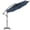 bleu, variante sur Costway Parasol Suspendu Déporté de Patio 10 Pi, Réglage d'Inclinaison Facile, 8 Baleines, Cour Arrière, Beige