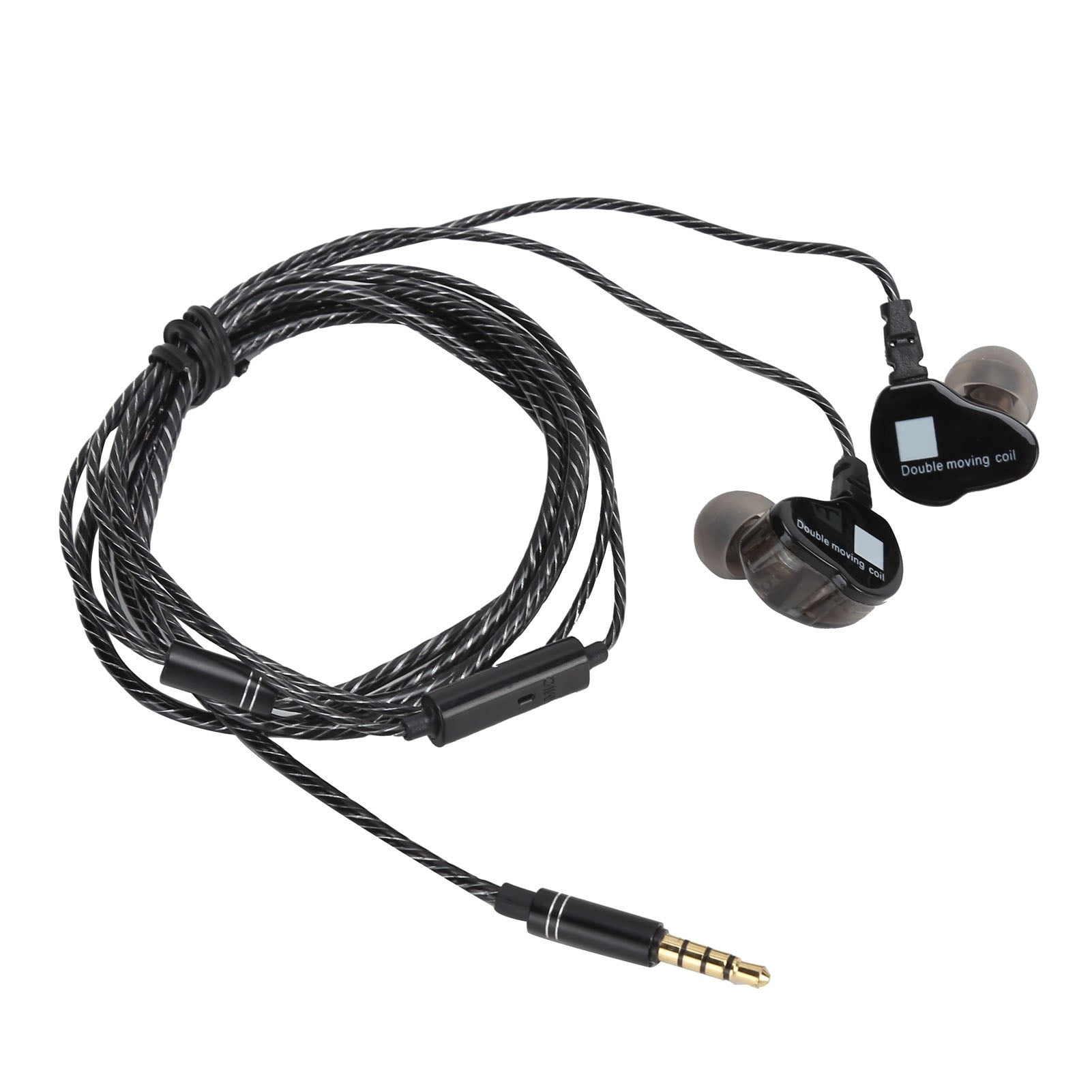 Cell Phones Accessories,Wired Deep Bass HIFI Dual Dynamic Diver Earbuds Wired Earbuds Enhanced Durability