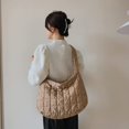 thumbnail image 2 of LinYooLi Quilted Tote Bags for Women Lightweight Quilted Padding Shoulder Bag Down Cotton Padded Large Tote Bags Lattice, 2 of 6