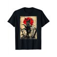 thumbnail image 1 of T-shirt Graphique Guerrier Dessin Animé Décontracté Rond, 1 of 5