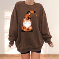 thumbnail image 1 of Chandail à Capuchon Mode pour Femmes 2023 Mode Automne Hiver Lunettes Halloween Fille Imprimé Décontracté Sports Col Rond Survêtements Manches Longues 50 % de Réduction Liquidation Costumes Halloween/noël, 1 of 4