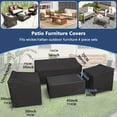 thumbnail image 3 of 4pcs/set Patio Furniture Cover Set, Heavy Waterproof Outdoor Furniture Cover Set,, 3 of 3