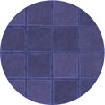 thumbnail image 1 of Ahgly Company Tapis d'Intérieur Ronds Transitionnels Bleus Lavables à la Machine, 8 Pieds Rond, 1 of 7