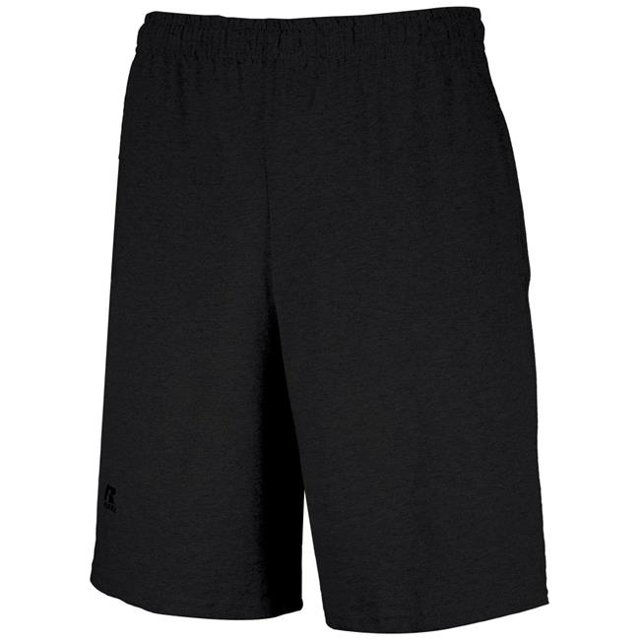 Adult Basic Cotton Pocket Shorts, Black - Extra Large