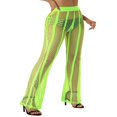 thumbnail image 1 of Pantalon en Maille Ajourée pour Femmes, Pantalon de Couverture en Résille Transparent, Coupe Ample, Bas de Bikini, Tenue de Boîte de Nuit de Plage, 1 of 6