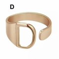 thumbnail image 1 of CUITING Bague Mode Ajustable Initiale Alphabet Lettre A-Z Bagues pour Femmes Bijoux-Argent C, 1 of 9