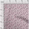 thumbnail image 2 of oneOone Silk Tabby Pink Fabric Geometric Sewing Craft Projects Fabric Prints By Yard 42 Inch Wide, 2 of 4