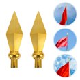 thumbnail image 4 of 2 Pcs Embouts de Mât de Drapeau en Aluminium, Accessoires de Mât de Drapeau, 4 of 8