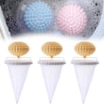 thumbnail image 2 of Attrape-poils Réutilisable pour Laveuse 3 Pcs Sacs en Maille Filtrants Anti-Peluches pour Enlever les Poils d'Animaux, Collecteur de Débris de Lessive, Compatible avec Chargeurs Frontaux/top, 2 of 9